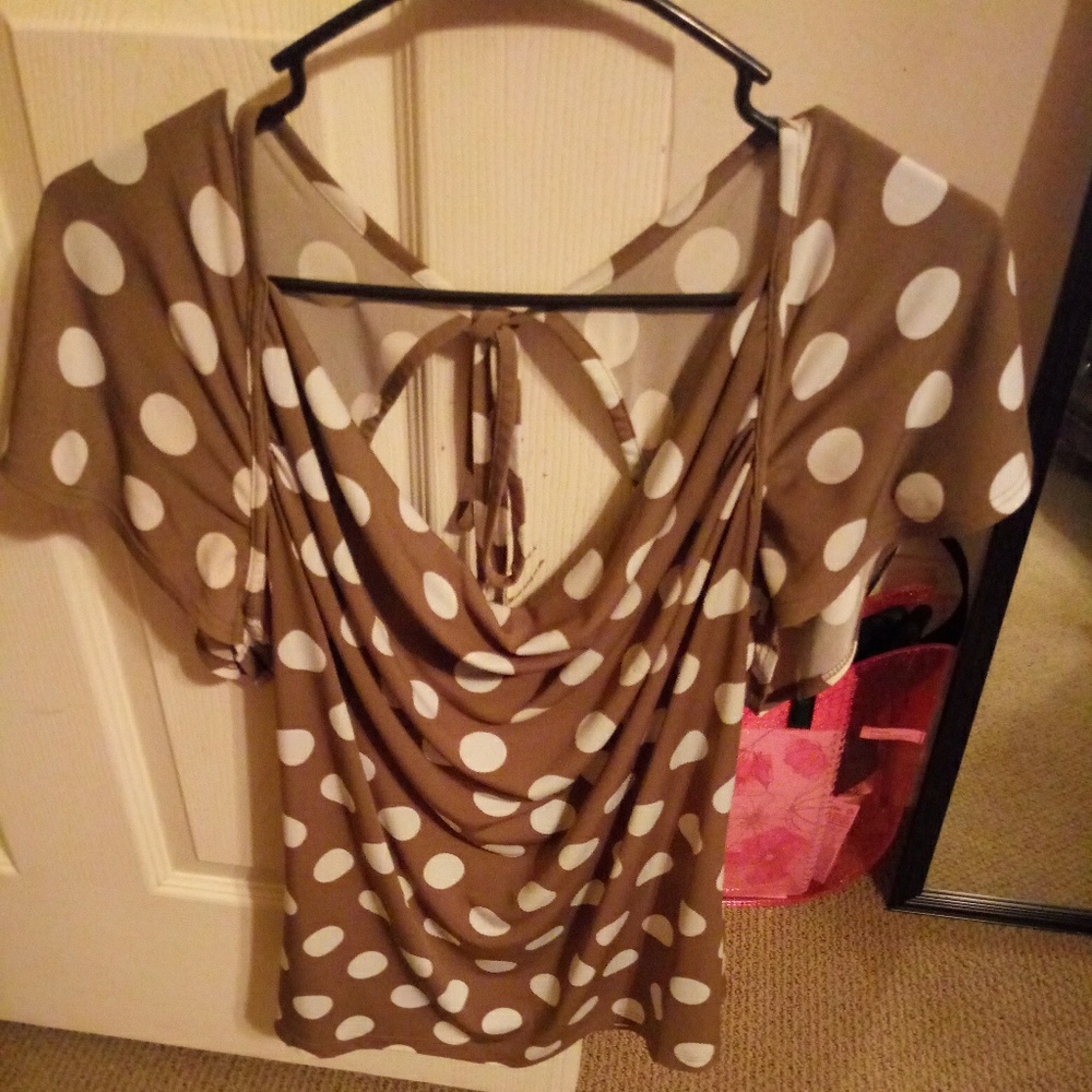 Pocka dot blouse